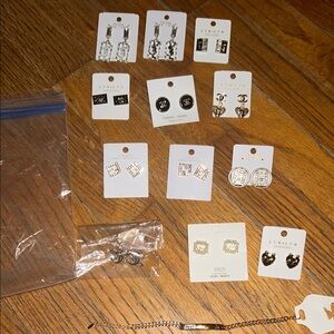 Assorted Silver/gold/ rose gold Earrings&bracelet NWT